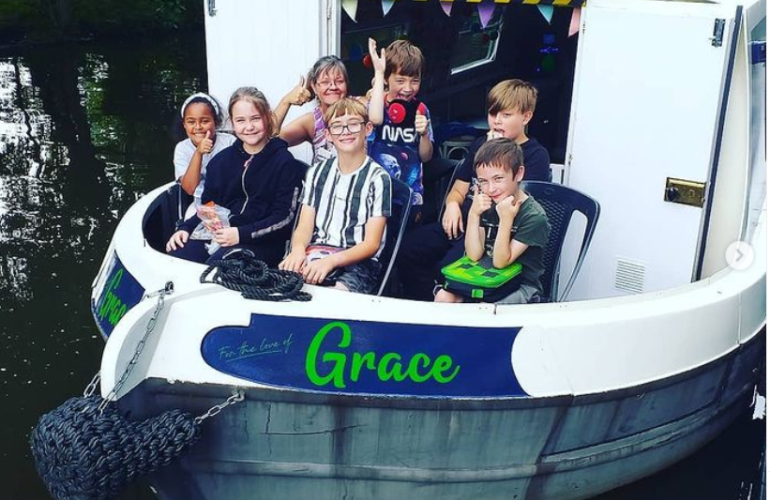 Young Carers on The Grip Adventure Barge