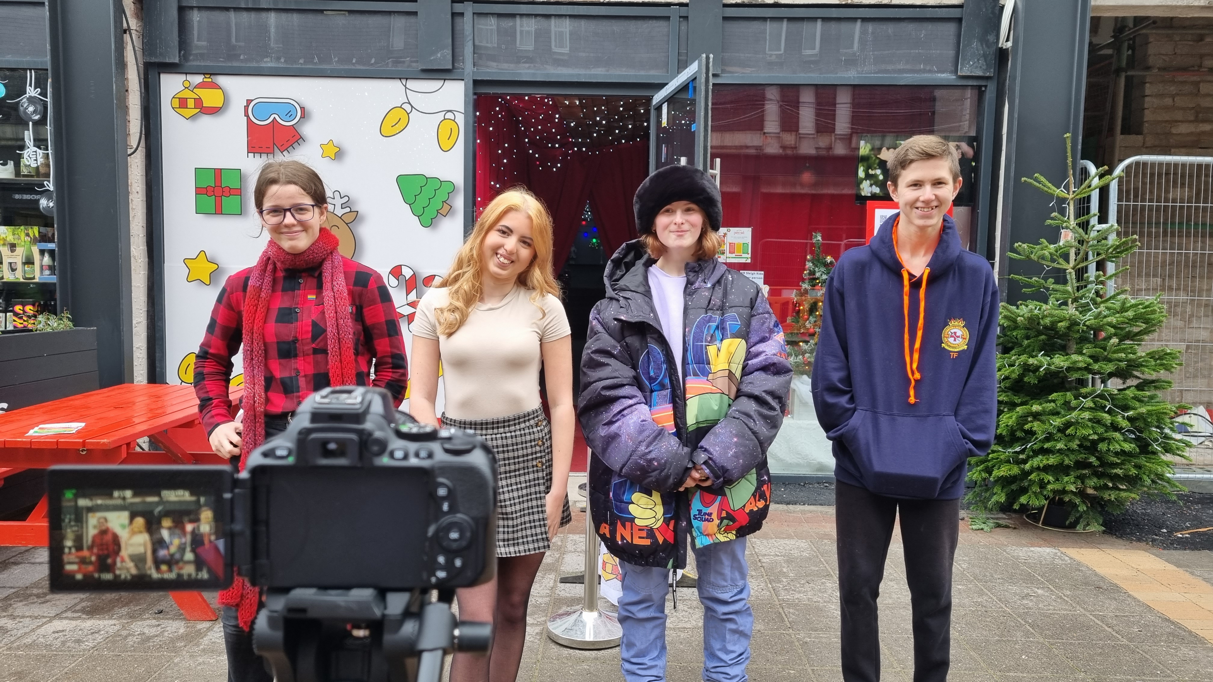 Young reporters capture Christmas spirit in Sale in an interview with Santa
